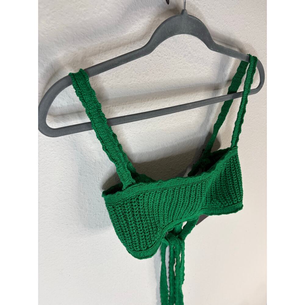 ALANUI Palm Springs Crochet Bralette Top Festival Boho Vacation Resortwear L - Picture 5 of 11